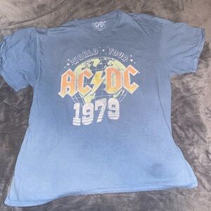 Blue AC/DC World Tour 1979 T-Shirt